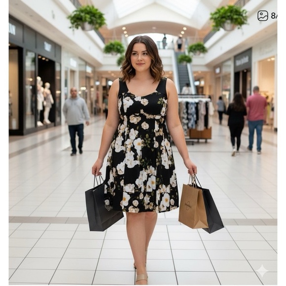 CITY CHIC Floral Senorita Dress - Picture 1 of 6